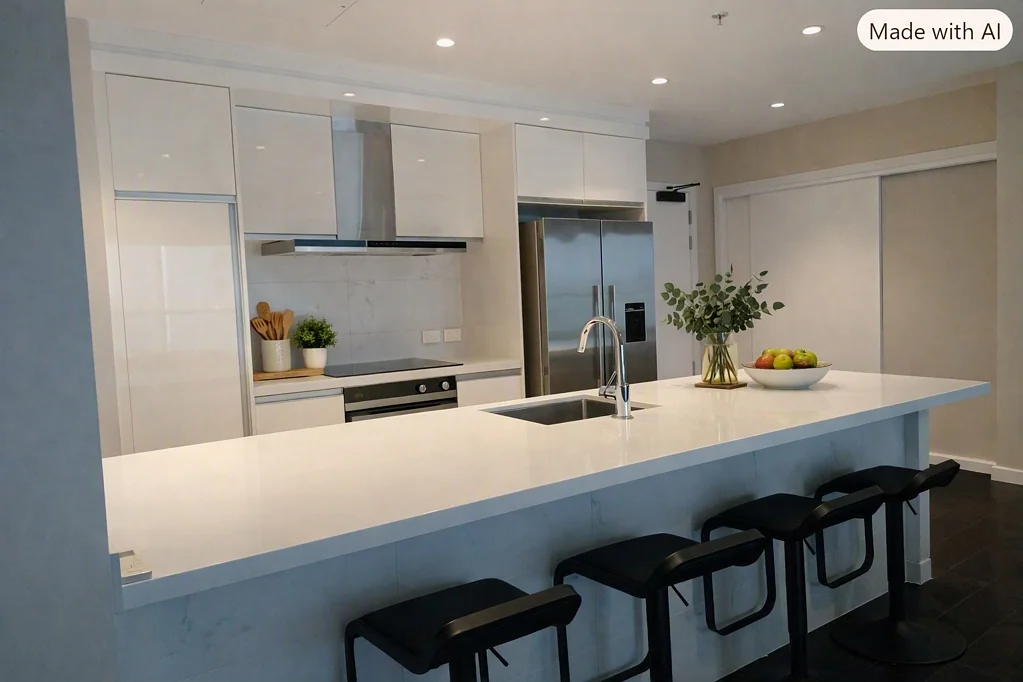 Two Bedroom, Two Bathroom Apartment located in Antipodean Apartments