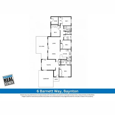 6 Barnett Way, Baynton, WA 6714, 4房, 2浴, House