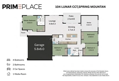 104 LUNAR CIRCUIT, Spring Mountain, QLD 4300, 4 slaapkamers, 2 badkamers, House