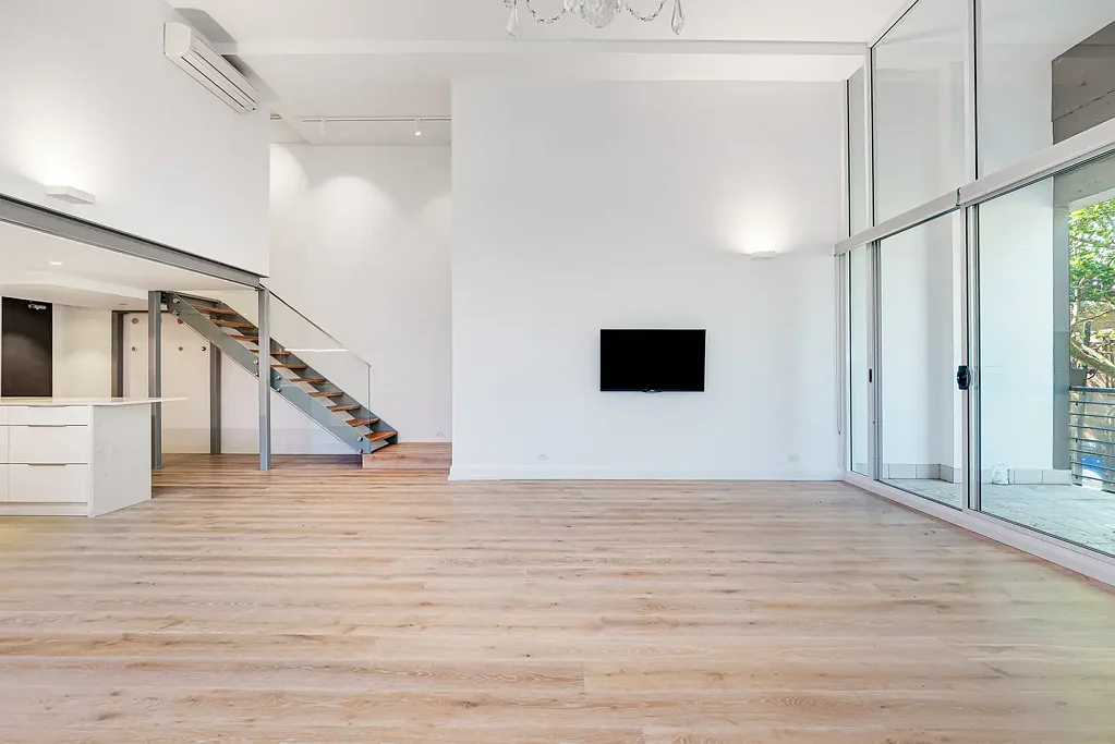 Unfurnished two bedroom warehouse conversion within Angus House