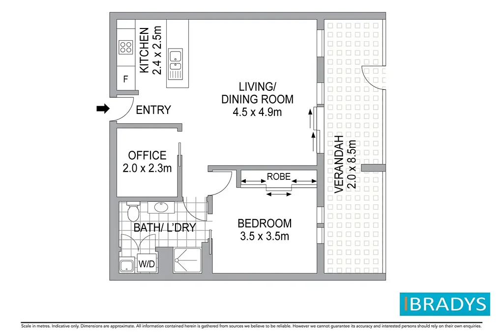 Harrison 1房  1 BED PLUS STUDY, MODERN GROUND FLOOR LIVING