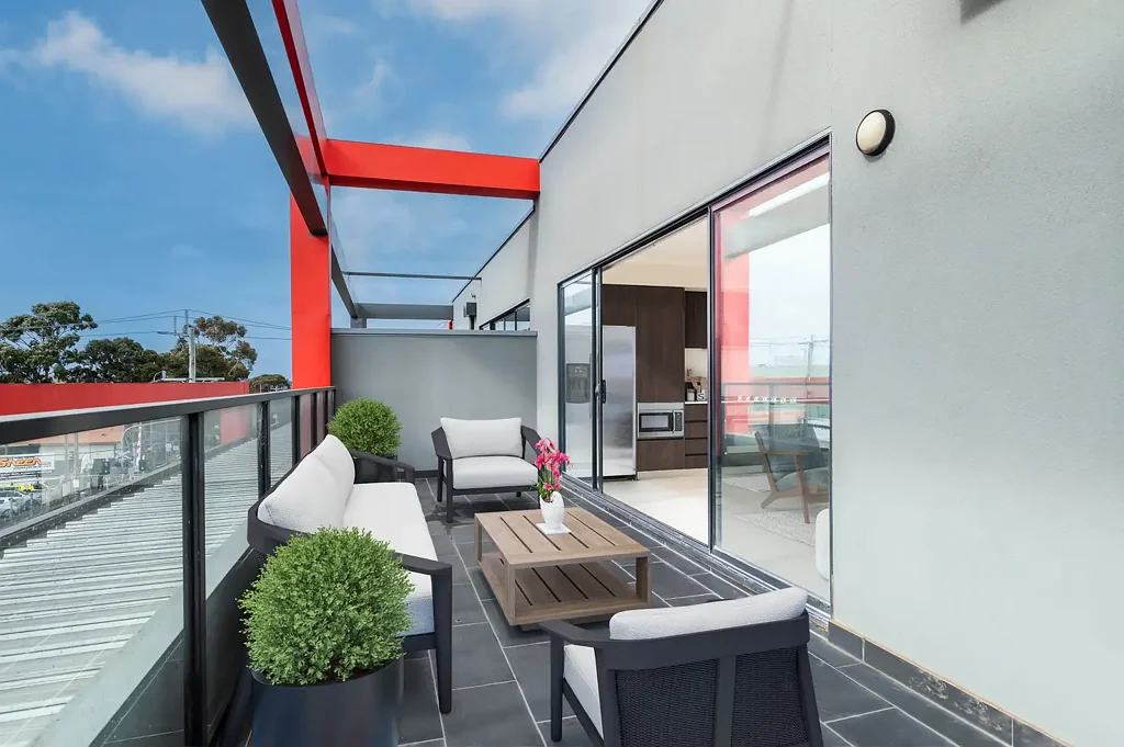Coburg 2Zimmer Sleek Living with Skyline Views -302/51 Gaffney St, Coburg