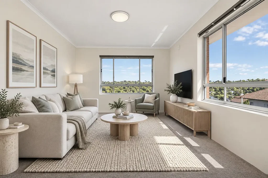 Top-Floor Apartment with Harbour Views