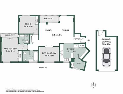 26/26-30 Cranbrook Avenue, Cremorne, Lower North Shore, 3 habitaciones, 2 baños, Apartment