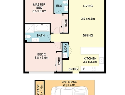 302/20-24 Kendall Street, Harris Park, Parramatta (Northwest suburbs), 2部屋, 2バスルーム, Unit
