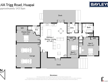 14A Trigg Road, Huapai, Rodney, 3 ਕਮਰੇ, 2 ਬਾਥਰੂਮ, House