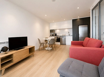Fully Furnished One-Bedroom Apartment + Study with Harbour Views