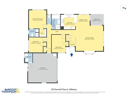 13 Cornell Court, Albany, North Shore City, 3 રૂમ, 2 બાથરૂમ, House