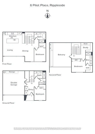 6 Pilot Place, Rippleside, VIC 3215, 3房, 3浴, Townhouse