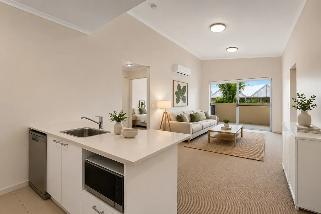Dutton Park 2ห้องนอน Sophisticated 2 Bed, 1 Bath Residence in Prime Lifestyle Location