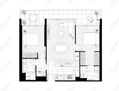 116/17-37 Abbotsford Street, West Melbourne, Melbourne CBD, 2 રૂમ, 2 બાથરૂમ, Apartment