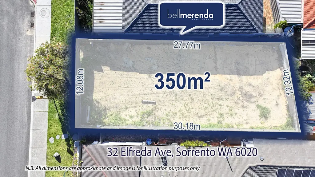Sorrento 350m2 of STREET FRONT LAND - Title now Available!