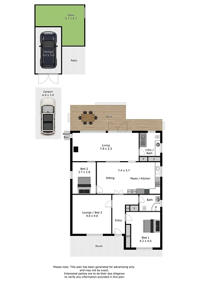 42 Elizabeth Street, Wahgunyah, VIC 3687, 2 slaapkamers, 2 badkamers, House