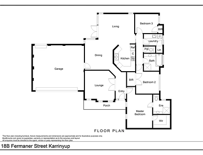 18B Fermaner Street, Karrinyup, WA 6018, 3房, 2浴, 独立屋
