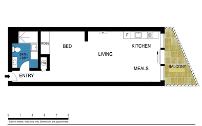 307/565 Flinders Street, Melbourne, VIC 3000, 1 slaapkamers, 1 badkamers, Apartment