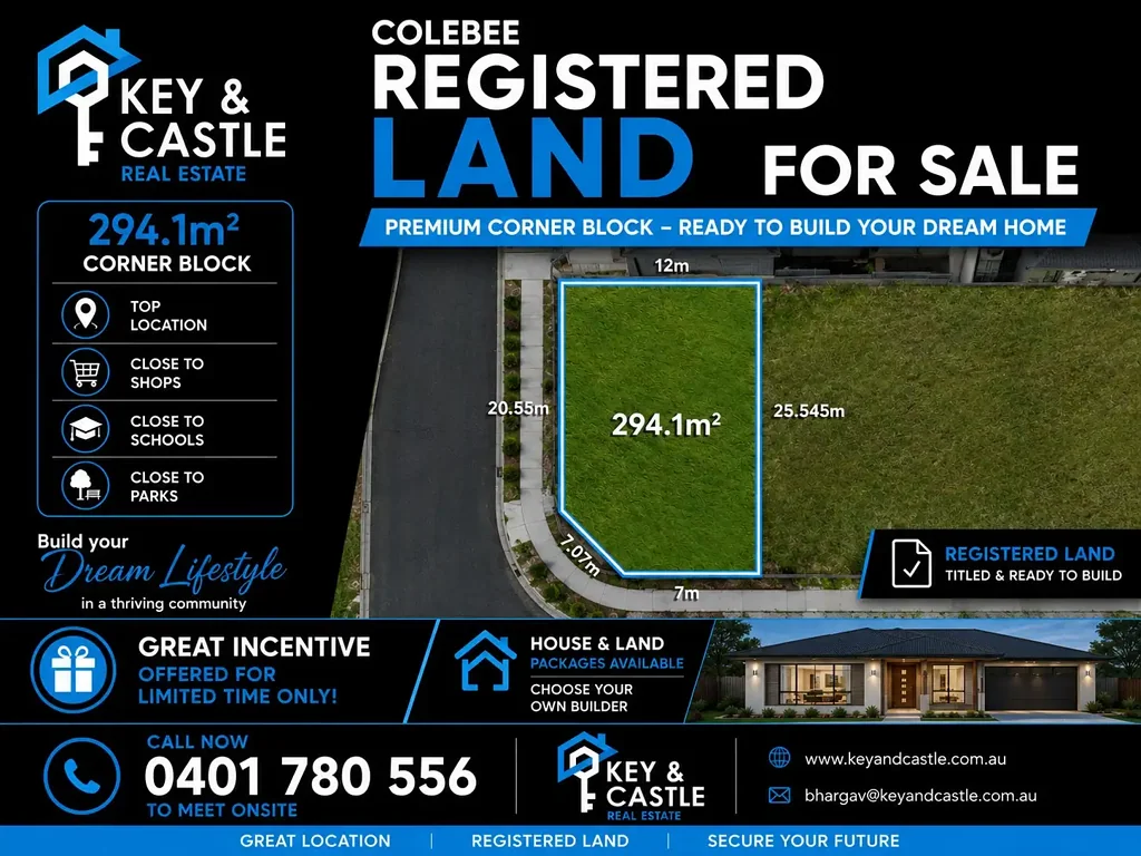 Colebee 🌿 Premium Park-Facing Land – Limited Lots Available! 🌿