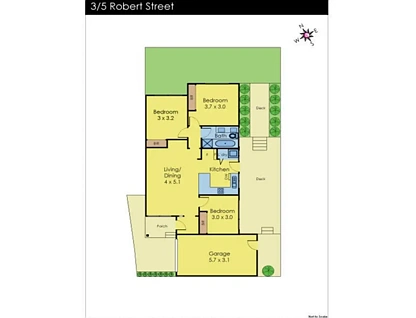 3/5 Robert Street, Dandenong, South East Melbourne, 3 phòng ngủ, 1 phòng tắm, Unit