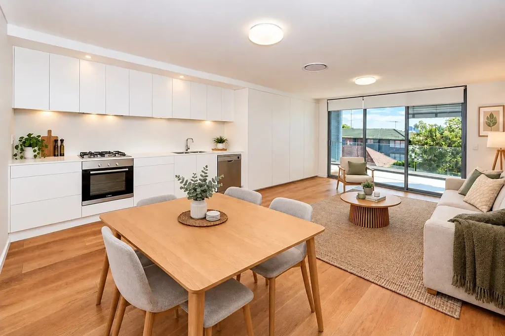 DEPOSIT TAKEN - Executive split level apartment with city views