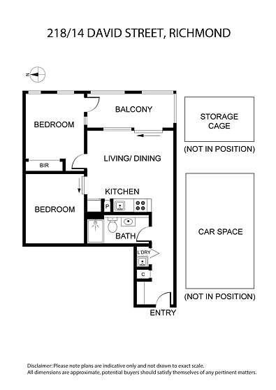 218/14 David Street, Richmond, VIC 3121, 2 slaapkamers, 1 badkamers, Apartment