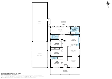 12 Jones Street, Stratford, VIC 3862, 3房, 2浴, House
