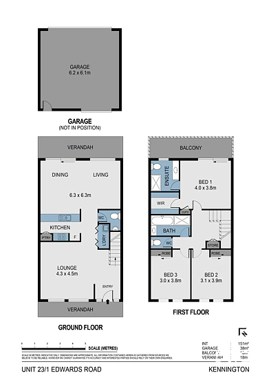 23/1 Edwards Rd, Kennington, VIC 3550, 3 Bedrooms, 2 Bathrooms, House