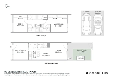 Plano ng Bahay - 7/5 Devenish Street, Taylor, ACT 2913