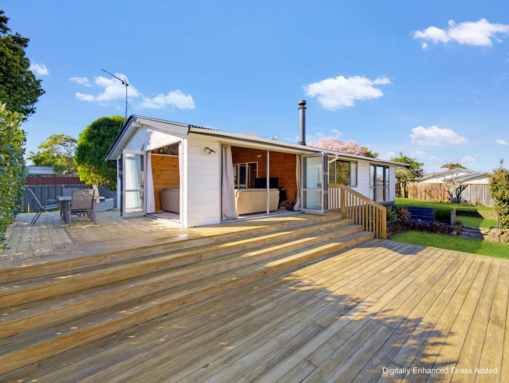Papakura 3部屋 Deckside Living Where Kids Spill Out