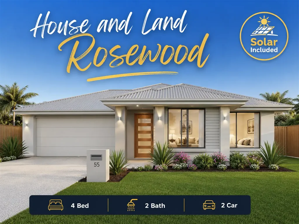 Rosewood 4غرفة نوم BRAND NEW 4-BEDROOM HOME & LAND PACKAGE - ROSEWOOD, QLD