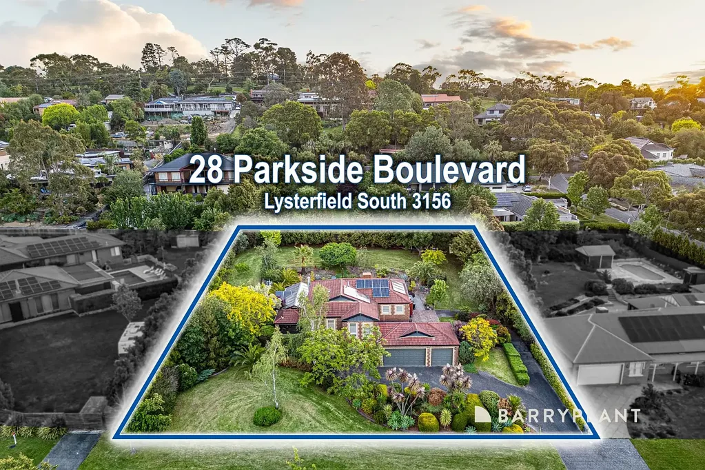 Lysterfield South 5房 Churchill Park优越地势 空间品质生活 桉木厨房Quartz台面 下层主套房成熟花园 私密绿洲娱乐空间 高天花板太阳能电力 三车位车库近步道 Elevated Family Excellence in Prestigious Churchill Park on 2300m2