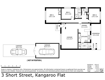 3 Short Street, Kangaroo Flat, VIC 3555, 3 ห้องนอน, 1 ห้องน้ำ, House