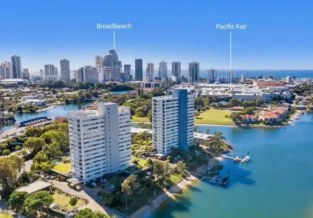Mermaid Waters 2غرفة نوم WestWater Beautiful North facing apartment, with Broadbeach/Surfers skyline views !