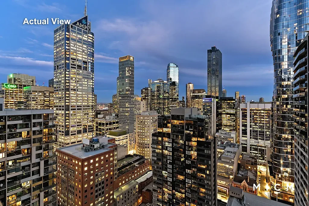 Melbourne 2Phòng ngủ Sky-High Retreat with City Vistas from a Corner Position