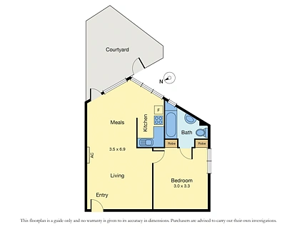 2/103 Liardet Street, Port Melbourne, Melbourne CBD, 1 Bedrooms, 1 Bathrooms, Apartment