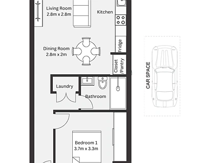 Unit 15/208 Parramatta Road, Homebush, Inner West, 1房, 1浴, Apartment