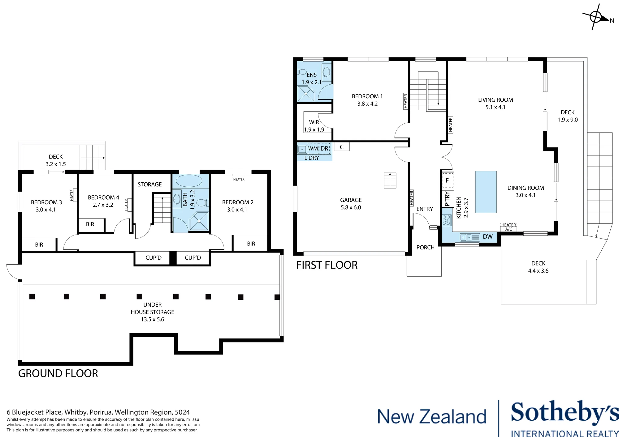 6 Bluejacket Place, Whitby, Porirua City, Wellington, 4 chambres, 2 salles de bain, House