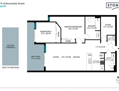 26/4-8 Bouvardia Street, Asquith, Upper North Shore, 2 Kuwarto, 2 Banyo, Apartment