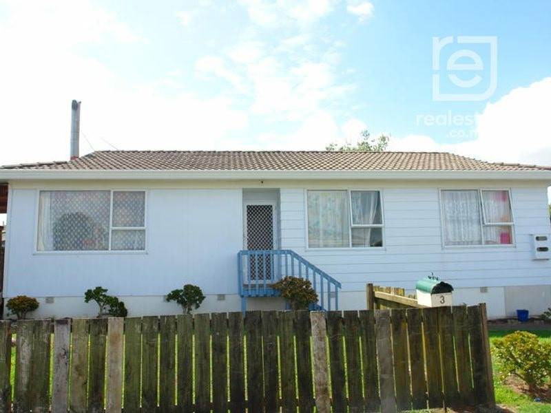 3/3 Etherton Drive, Manurewa, Auckland - Manukau, 3 غرف, 1 حمامات, House