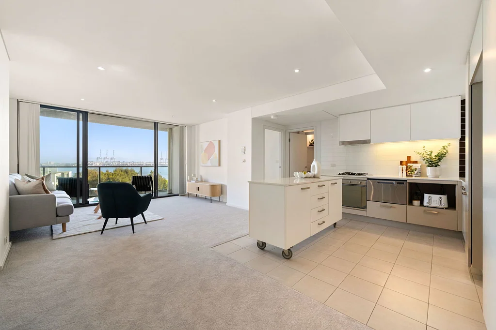 Port Melbourne 2 Slaapkamer Bayside Apartment Living with Sweeping Outlooks