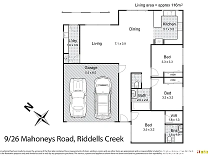 9/26 Mahoneys Road, Riddells Creek, VIC 3431, 3 રૂમ, 2 બાથરૂમ, Unit