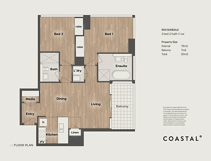 604/2 Como Crescent, Southport, Gold Coast, 2 chambres, 2 salles de bain, Apartment