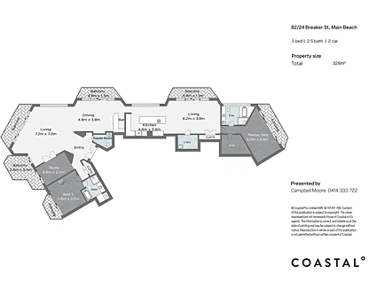 82/24 Breaker Street, Main Beach, QLD 4217, 3 Kuwarto, 2 Banyo, Apartment
