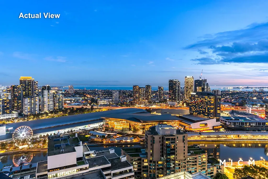 Docklands 2غرفة نوم Exclusive Corner Entertainer with Blissful Bay Views