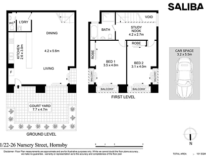 11/22-26 Nursery Street, Hornsby, NSW 2077, 2 chambres, 1 salles de bain, Townhouse