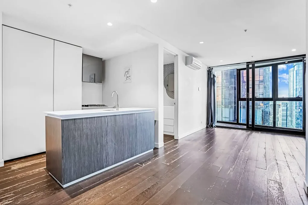Whitegoods included: fridge and washing machine. Stylish Two-Bedroom Apartment in the EQ Tower