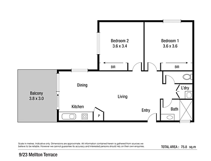 9/23 Melton Terrace, Townsville City, Townsville, 2 Schlafzimmer, 1 Badezimmer, Apartment