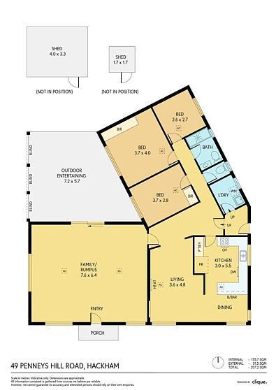49 Penneys Hill Road, Hackham, SA 5163, 3 phòng ngủ, 1 phòng tắm, House