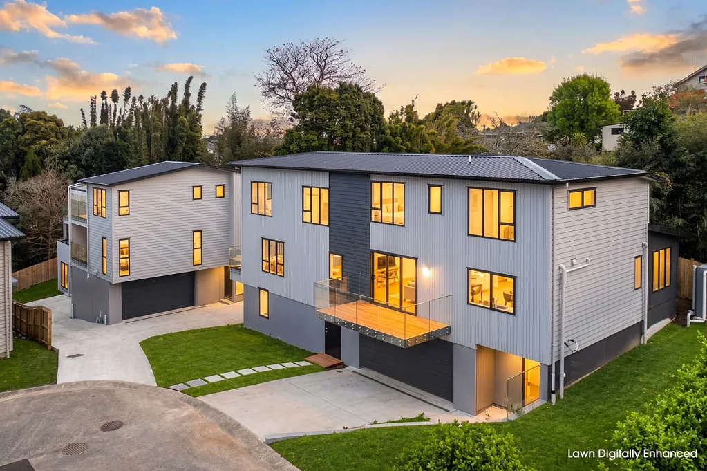 Glen Eden 3房  Stunning New Homes with Double Garages!