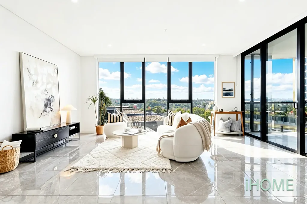 Macquarie Park 3房 North-East朝向阳光 129sqm宽敞布局 国家公园视野 Bosch高端厨房 礼宾服务度假村设施 顶级学区连通性 The Pinnacle of Luxury: North-East Corner with Panoramic National Park Views