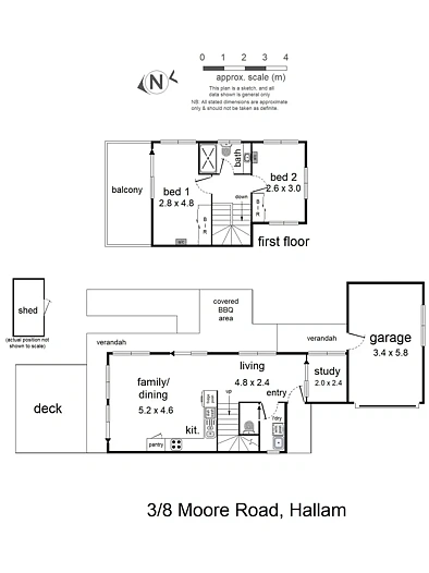 3/8 Moore Road, Hallam, VIC 3803, 2 habitaciones, 1 baños, Townhouse
