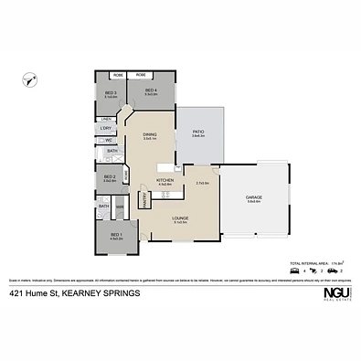421 Hume Street, Kearneys Spring, QLD 4350, 4房, 2浴, House
